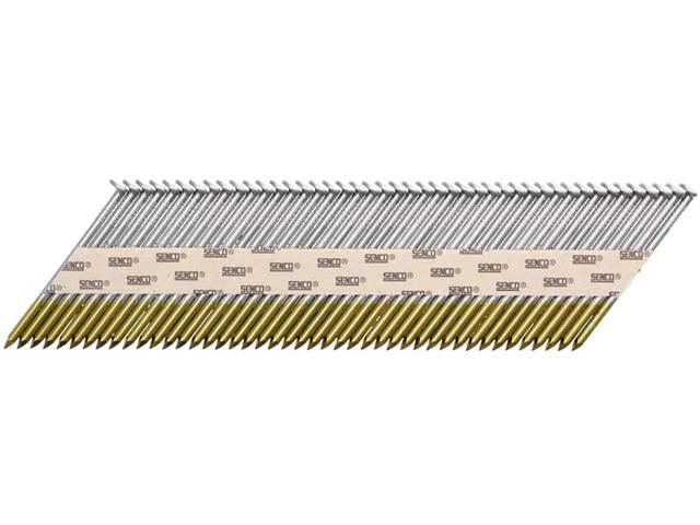 SENCO KC27APBX Collated Framing Nail, 3 in L, Bright, Clipped Head, 34 Degrees,