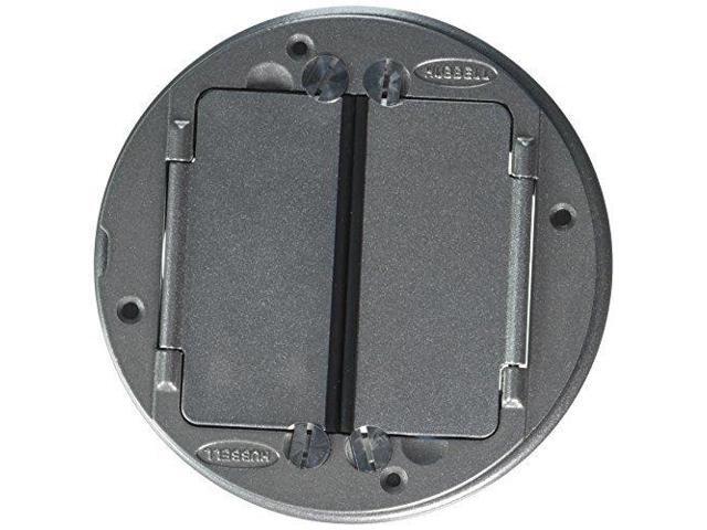 HUBBELL WIRING DEVICE-KELLEMS S1TFCAL Box Cover, Floor Box Type, 2 Gang,