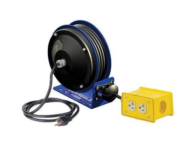 COMPACT POWER CORD REEL-12/3 X 30' QUAD IND
