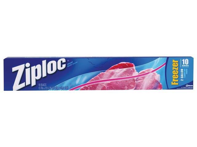 2Gal Ziploc Freezer Bag 10 Bags SC JOHNSON Bags & Wraps 01132 025700011323