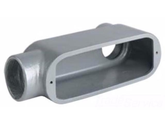 HUBBELL KILLARK OLB-3CG Conduit Outlet Body w/Cover,Aluminum,LB
