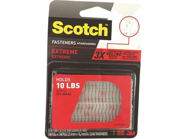 3M Scotch Extreme Fasteners 1' x 3' Clear 2/Pack RF6730