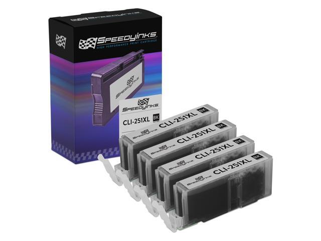 Speedy Inks Compatible Ink Cartridge Replacement for Canon CLI251XL 6448B001 High-Yield ( Black, 4-Pack )