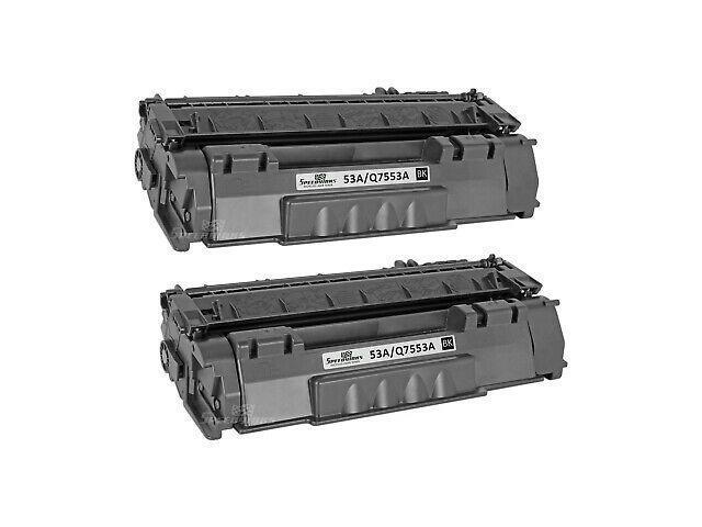 SPEEDYINKS Compatible Toner Cartridge Replacement for HP 53A Q7553A (Black, 2-Pack) for use in HP Printer LaserJet P2015, P2015d, P2015dn, P2015x,...