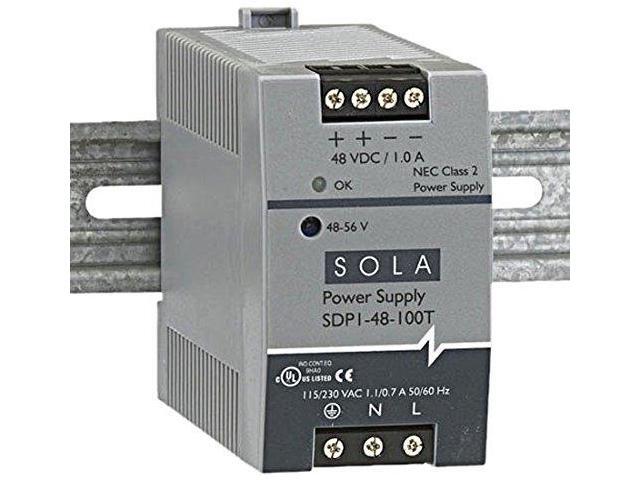 SOLAHD SDP148100T DC Power Supply, 85/264V AC, 48/56V DC, 50 W, 1 A, DIN Rail