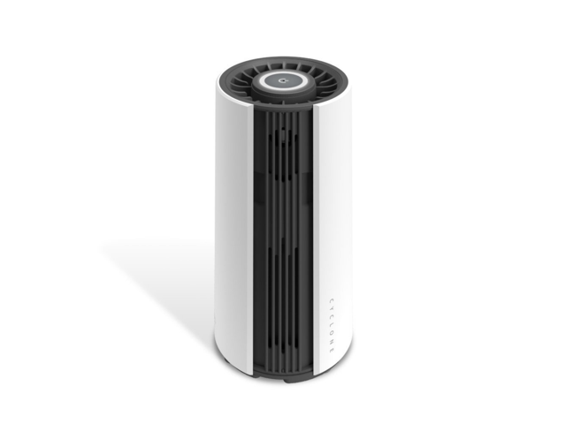 myGEKOgear by Adesso Cyclone O2 Mini HEPA 13 Carbon Filter Air Purifier, Essential Oil, Air Quality Sensor, GUAO2