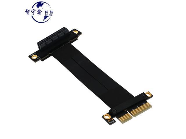 Misskit PCI Express Extension Cable PCIE X4 to X4 Graphics Cards Riser Cable 270 Degree Right Angle PCI-E X4 Slot PCIe 4x Extender Cables(7.87')