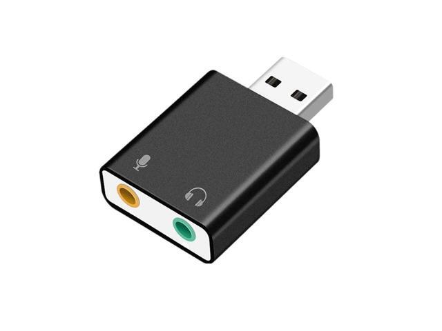 USB Sound Card 7.1 USB Audio Interface headphone 3.5mm Adapter Soundcard for Mic Speaker Laptop PS4 Computer External Sound Card