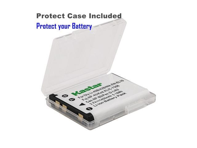 Kastar 2 Pack Battery and LCD Triple USB Charger Compatible with Olympus Li-40B Li40B, Li-42B Li42B Battery, Olympus LI-40C Li-40C Charger