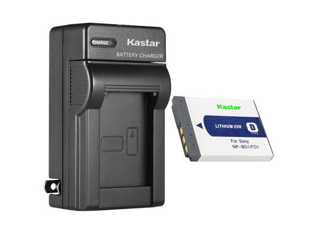 Kastar 1Pack Battery and AC Wall Charger Replacement for Sony NP-BD1 Battery, Sony BC-CSD BC-CS3 Charger, Sony Cyber-shot DSC-T300, Cyber-shot...