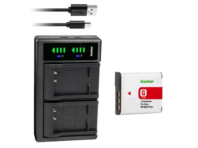 Kastar 1-Pack NP-BG1 Battery and LTD2 USB Charger Replacement for Sony Cyber-shot DSC-H50, Cyber-shot DSC-H55, Cyber-shot DSC-H70, Cyber-shot...