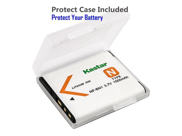 Kastar 3-Pack NP-BN1 Battery and LTD2 USB Charger Replacement for Sony NP-BN1, Type N Battery, Sony BC-CSN, BC-CSNB Charger, Sony Cyber-shot...