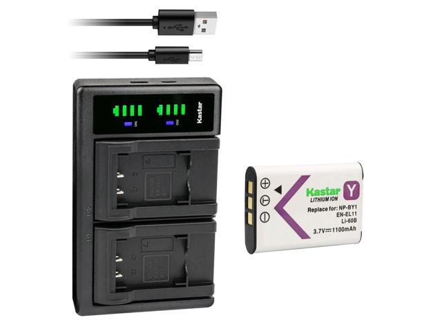 Kastar 1-Pack Battery and LTD2 USB Charger Replacement for Pentax D-LI78 DLi78 Battery, Pentax D-BC78 Charger, PENTAX Optio L50 Optio M50 Optio M60...