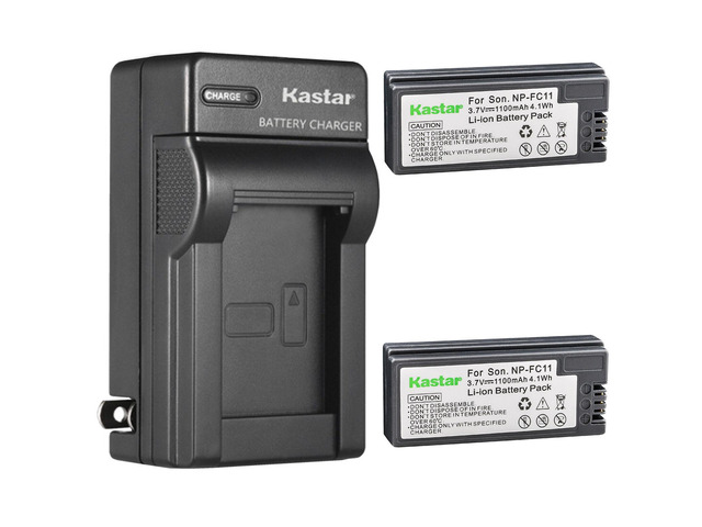 Kastar 2-Pack Battery and AC Wall Charger Replacement for Sony Cyber-shot DSC-V1, Cyber-shot DSC-F77, Cyber-shot DSC-F77E, Cyber-shot DSC-F77A,...