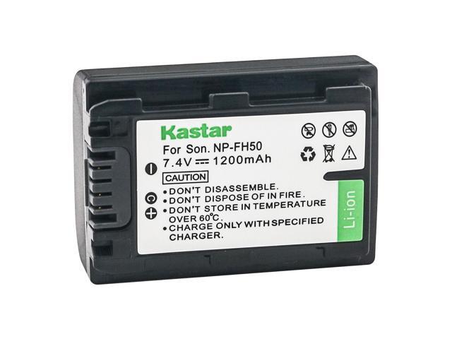 Kastar 3-Pack NP-FH50 Battery and LTD2 USB Charger Replacement for Sony DCR-SR36, DCR-SR37, DCR-SR38, DCR-SR40, DCR-SR42, DCR-SR45, DCR-SR46,...