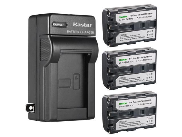 Kastar 3-Pack Battery and AC Wall Charger Replacement for Sony DCR-TRV140, DCR-TRV145, DCR-TRV147, DCR-TRV230, DCR-TRV239, DCR-TRV240, DCR-TRV245,...