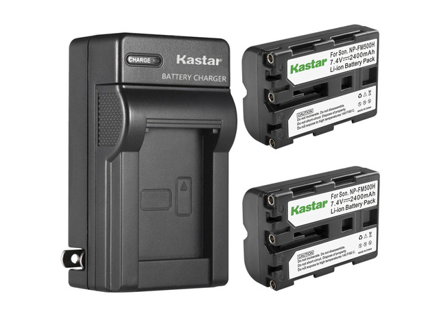 Kastar 2-Pack Battery and AC Wall Charger Replacement for Sony SLT-A77VB, SLT-A77VK, SLT-A77VM, SLT-A77VQ, Alpha 77II, a77 II, SLT-A77 II, a77II,...