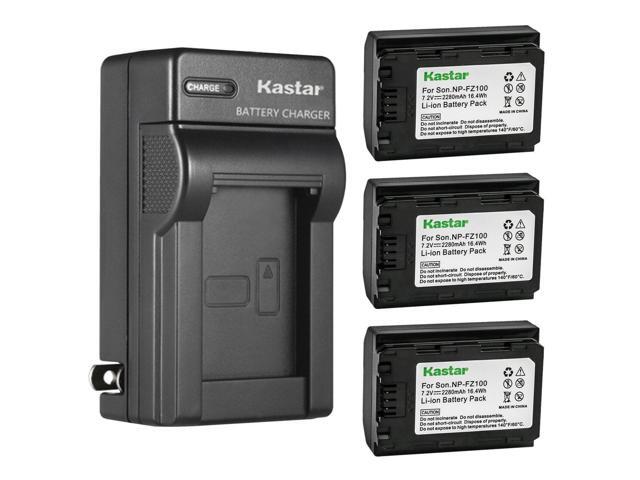 Kastar 3x Battery and AC Wall Charger Replacement for Sony Alpha 9 9, Sony Alpha A9 / ILCE-9, Sony Alpha A 9, Sony Alpha 9R 9R, Sony Alpha A 9R,...