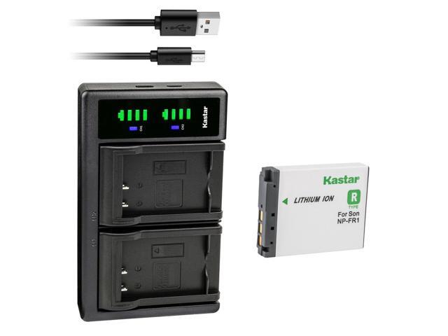 Kastar 1-Pack Battery NP-FR1 and LTD2 USB Charger Replacement for Sony Cyber-Shot DSC-P100PP, Cyber-Shot DSC-P100/R, Cyber-Shot DSC-P100/S,...
