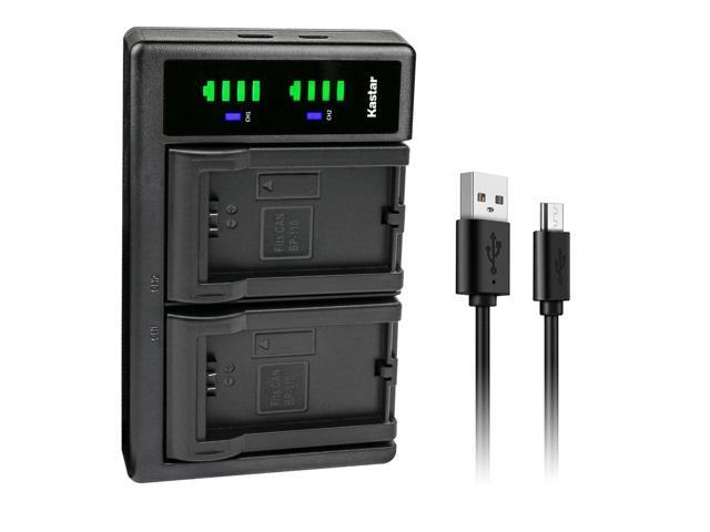 Kastar BP-110 Fully Decoded LTD2 USB Battery Charger Compatible with Canon VIXIA HF R20 HFR20, VIXIA HF R20 Red, VIXIA HF R20 Silver, VIXIA HF R200...