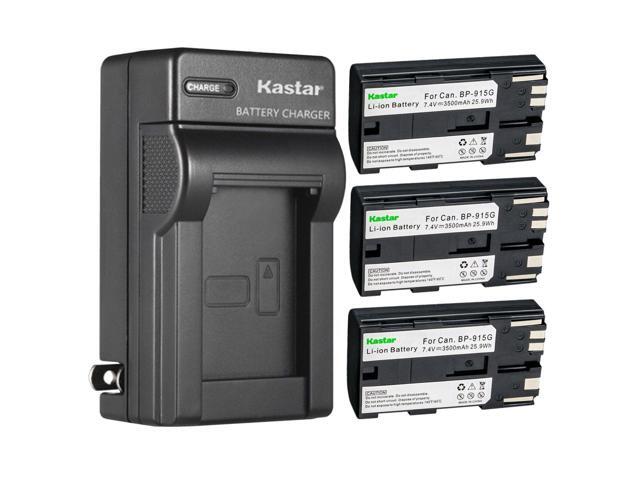 Kastar 3-Pack BP-915G Battery and AC Wall Charger Replacement for RED KOMODO 6K Digital Cinema Camera