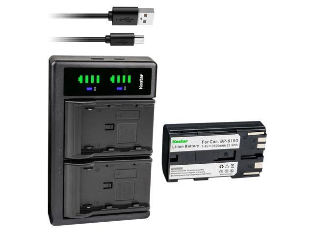 Kastar 1-Pack BP-915G Battery and LTD2 USB Charger Compatible with Canon UC-V10 UC-V10Hi, UC-V20 UC-V30, UC-V100 UC-V200 UC-V300, UC-X1 UC-X1Hi,...