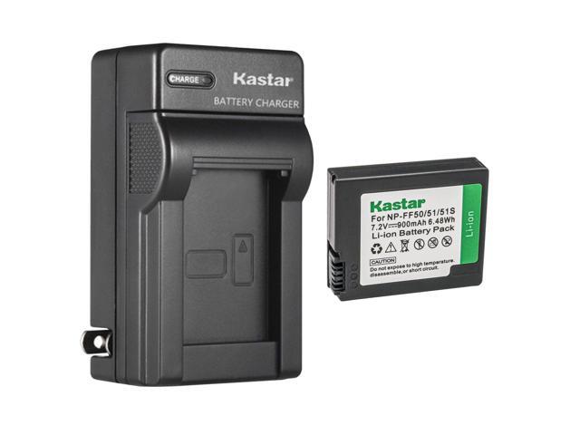 Kastar 1-Pack Battery and AC Wall Charger Replacement for Sony NP-FF50, NP-FF51, NP-FF51S Battery, Sony DCR-HC1000, DCR-HC1000E, DCR-IP1, DCR-IP1E,...