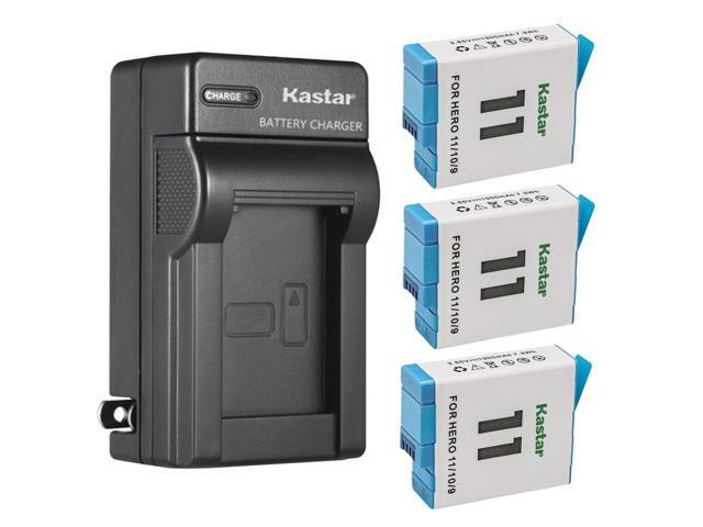 Kastar 3-Pack Battery and AC Wall Charger Replacement for GoPro ADDBD-211 ADBAT-001 ADDBD-001 Battery, GoPro HERO11 HERO 11 Black Action, GoPro...