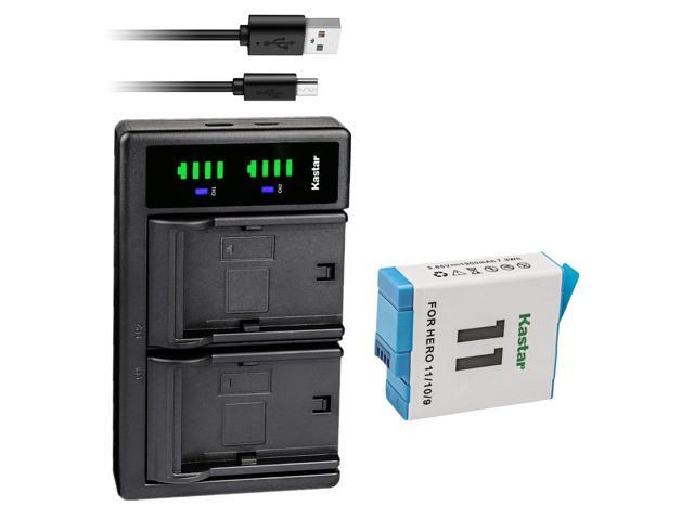 Kastar 1-Pack Battery and LTD2 USB Charger Compatible with GoPro HERO11 HERO 11 Black Action, GoPro HERO10 Edition, GoPro HERO9 Edition Action...