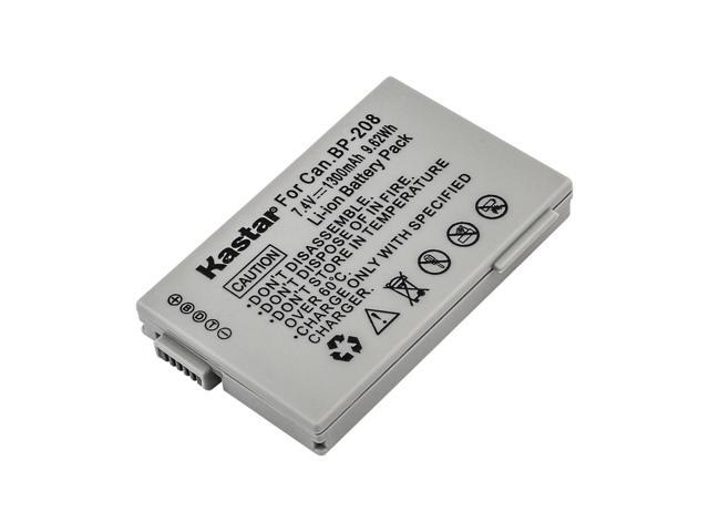 Kastar 4-Pack Battery and LTD2 USB Charger Replacement for Canon BP-208 BP208 BP-208DG Battery, Canon DC10, DC19, DC20, DC21, DC22, DC40, DC50,...