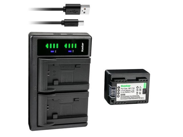 Kastar 1-Pack Battery and LTD2 USB Charger Replacement for Canon VIXIA HF R80 HFR80, VIXIA HF R82 HFR82, VIXIA HF R300 HFR300, VIXIA HF R400...