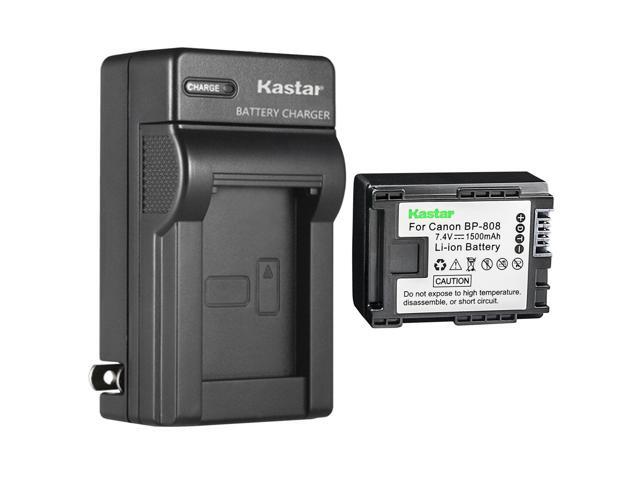 Kastar 1-Pack BP-808 BP808 Battery and AC Wall Charger Compatible with Canon VIXIA HF M32, VIXIA HF M36, VIXIA HF M300, VIXIA HF M301, VIXIA HF...