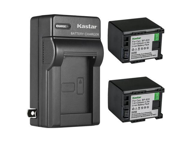 Kastar 2-Pack BP-820 Battery and AC Wall Charger Replacement for Canon XA60, Canon XA65, Canon XA70, Canon XA75, Canon VIXIA HF G70 Cameras