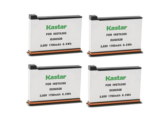 Kastar Battery 4-Pack Replacement for Insta 360 ONE X2 Rechargeable Lithium Polymer Battery, Insta360 ONE X2 Action Camera (Non-Waterproof) Camera