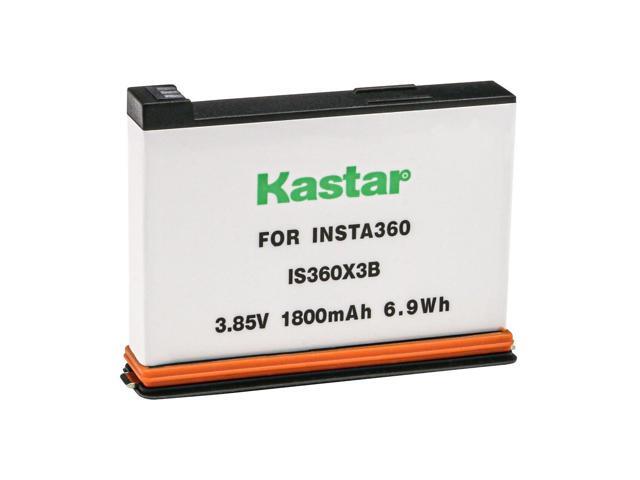 Kastar Battery 1-Pack Replacement for Insta 360 X3 Rechargeable Lithium Polymer Battery, Insta360 X3 72MP Waterproof 5.7K 360° VR AI Action Helmet...