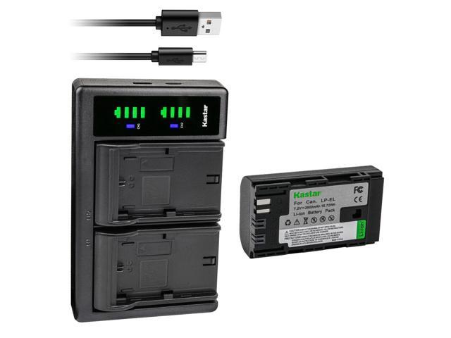 Kastar 1-Pack LPEL Battery and LTD2 USB Charger Compatible with Canon LP-EL Lithium-Ion Battery Pack, Canon Speedlite EL-5 On-Camera Flashs