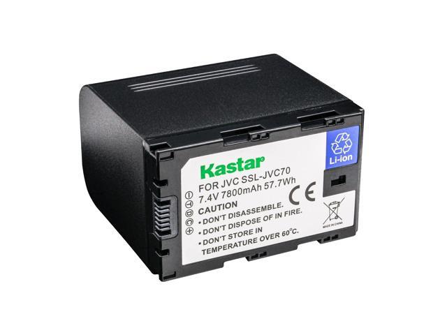 Kastar 2-Pack SSL-JVC70 Battery and LTD2 USB Charger Replacement for JVC SSL-JVC50, JVC SSL-JVC70, JVC SSL-JVC75, JVC BN-S8I50 Battery, DT-X...