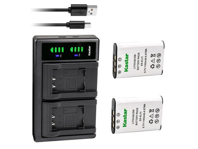 Kastar 2-Pack Battery and LTD2 USB Charger Compatible with Pentax D-LI78 Battery, Pentax D-BC78 Charger, Pentax Optio L50, Optio M50, Optio M60,...