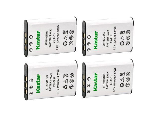 Kastar Battery 4-Pack Replacement for Pentax D-LI78 Battery, Pentax D-BC78 Charger, Pentax Optio L50, Optio M50, Optio M60, Optio S1, Optio V20,...
