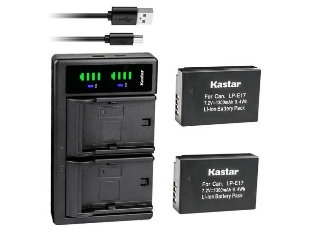 Kastar 2-Pack Battery and LTD2 USB Charger Replacement for Saramonic VmicLink5 HiFi Wireless Microphone Systems