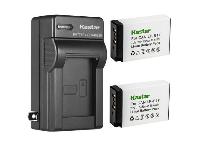 Kastar 2-Pack Battery and AC Wall Charger Replacement for Canon EOS RP, EOS R10 Mirrorless Camera, KISS X8i, KISS X9i, Rebel SL2, EOS Rebel T6i,...
