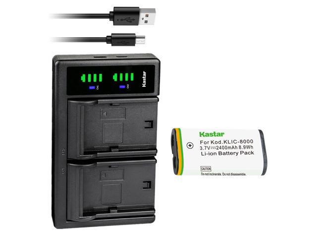 Kastar 1-Pack KLIC-8000 Battery and LTD2 USB Charger Replacement for Kodak Z885, Z1012 IS, Z1015 IS, Z1085 IS, Z1485 IS, Z612 IS, Z712 IS, Z812 IS,...