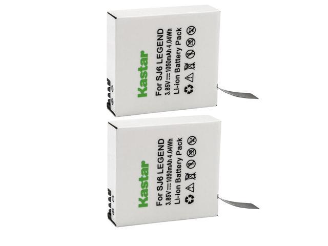 Kastar 2 Pack Battery Compatible with SJCAM SJ6 LEGEND SJCAM SJ 6 Battery and Charger, SJCAM SJ6 Legend 4K Action Camera, SJCAM SJ6 Legend Sport...