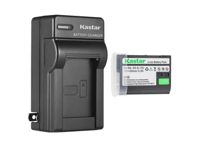 Kastar 1-Pack Battery and AC Wall Charger Replacement for Nikon EN-EL15c EN-EL15b EN-EL15a Battery, MH-25 Charger, Nikon Zf Mirrorless, Nikon Z 5...