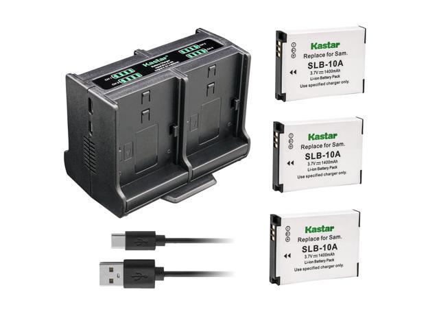 Kastar 3-Pack Battery and Quadruple Charger Compatible with SooCoo S60 Sports Action Camera, SooCoo S60B Sports Action Camera, SooCoo S70 Sports...