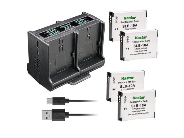 Kastar 4-Pack Battery and Quadruple Charger Compatible with SooCoo S60 Sports Action Camera, SooCoo S60B Sports Action Camera, SooCoo S70 Sports...