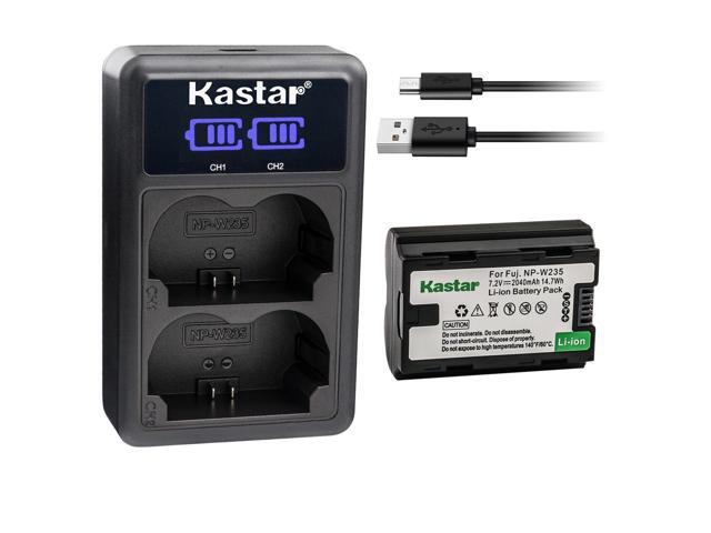 Kastar 1-Pack NP-W235 Battery and LED2 USB Charger Compatible with Fujifilm NP-W235 NPW235, Fuji NP-W235 Rechargeable Lithium-Ion Battery, Fujifilm...