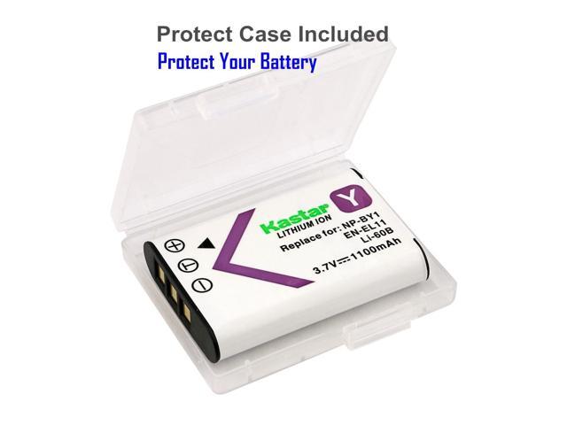 Kastar 2-Pack Battery and Quadruple Charger Compatible with Pentax D-LI78 DLi78 Battery, Pentax D-BC78 Charger, Pentax Optio L50 Optio M50 Optio...