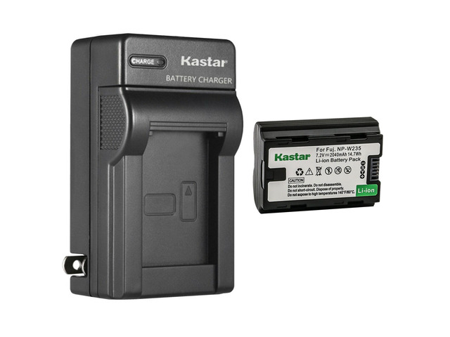 Kastar 1-Pack NP-W235 Battery and AC Wall Charger Replacement for Fujifilm NP-W235 Battery, Fujifilm BC-W235 Battery Charger, Fujifilm X-H2...