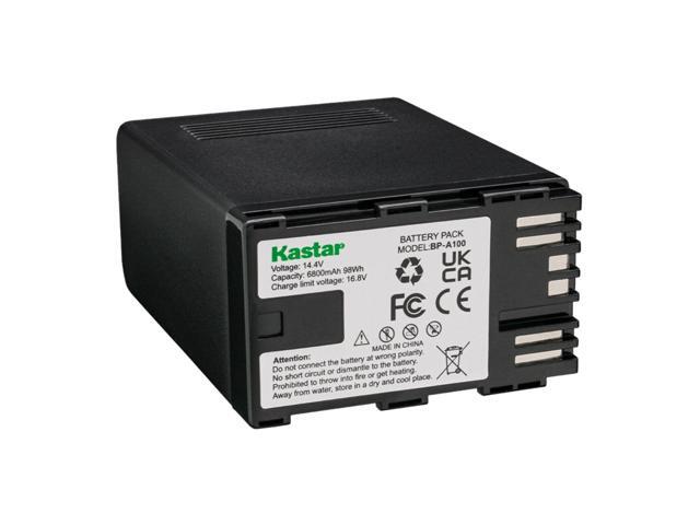 Kastar 4-Pack BP-A100 Battery and CH04 Charger Compatible with Canon EOS C500 Mark II 6K Full-Frame Camera, EOS C70 Cinema Camera (RF Lens Mount),...